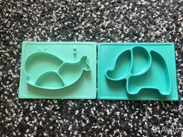 Силиконовые детские тарелки Nuby