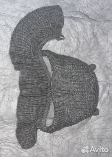 Шапка шлем теплая детская 38-40