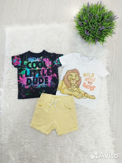 Трикотажные фирменные комплекты для сада 80-86 см