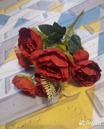 Букет пионов иск. декор