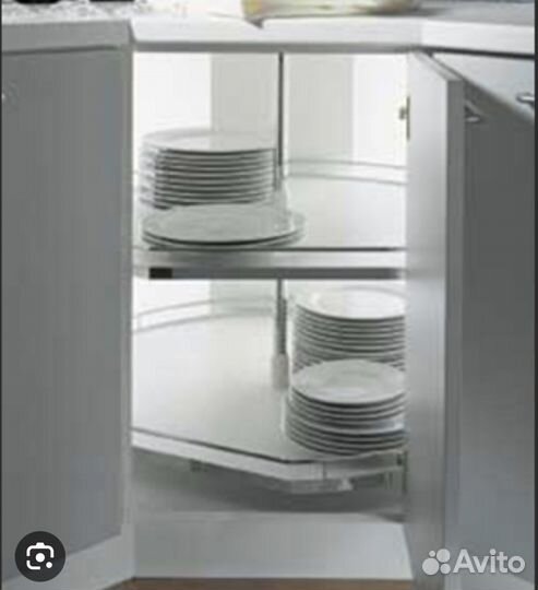 Вращающаяся полка в угловой шкаф