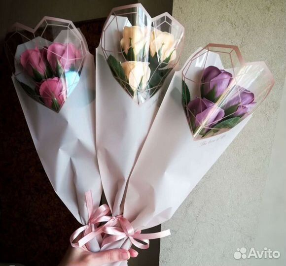 Букет маме роз. Цветы мыльные, подарок, праздник