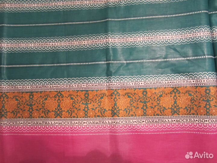 Коллекционный советский ситец олимпиада 80