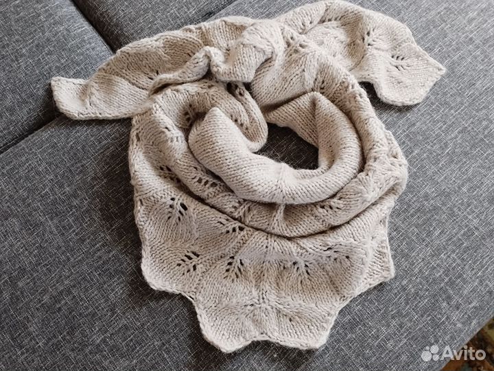 Шаль с ажурной каймой