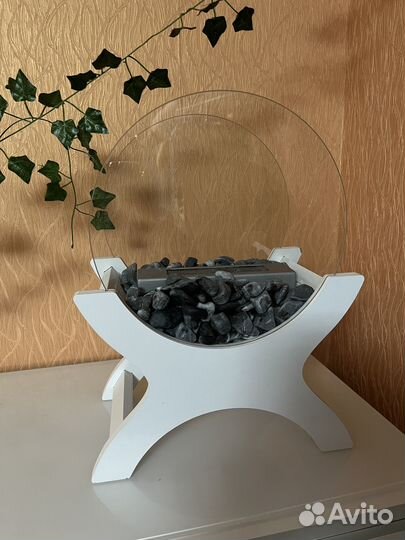 Биокамин белый (стекла закаленные)