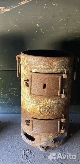 Буржуйка чугунная СССР