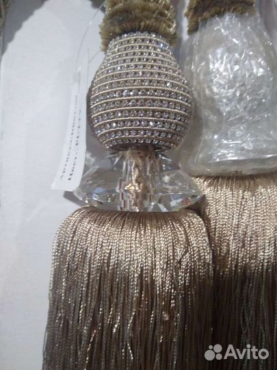 Новые большие подхваты для штор с кистью