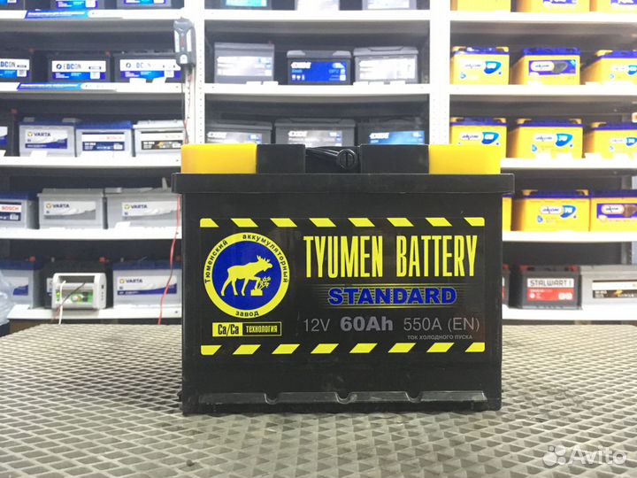 Tyumen battery 60 ач обратная полярность