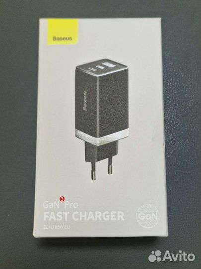 Зарядное устройство Baseus GAN3 PRO 65W