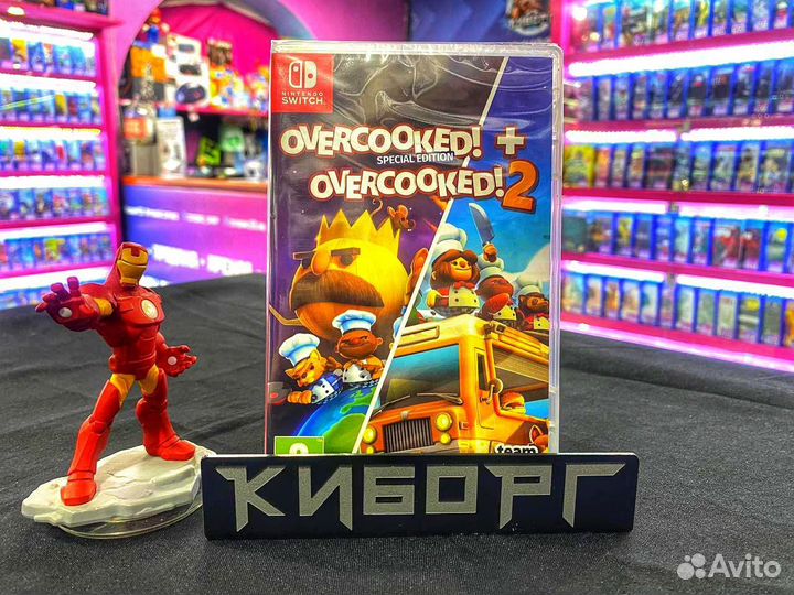 Nintendo Switch Overcooked + Overcooked 2 (Новый)