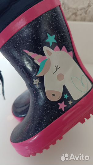 Сапоги резиновые для девочки 21 размер