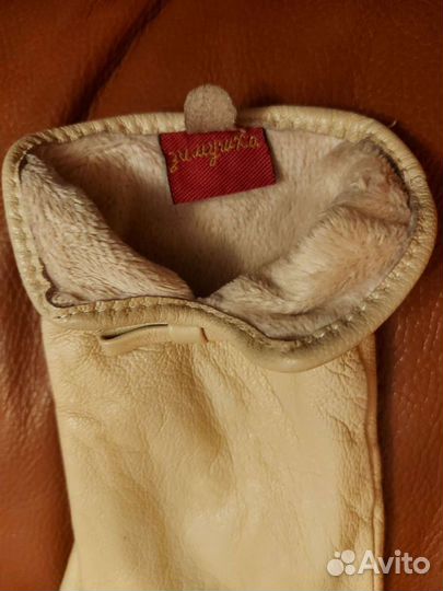 Перчатки натуральная кожа и вязаные