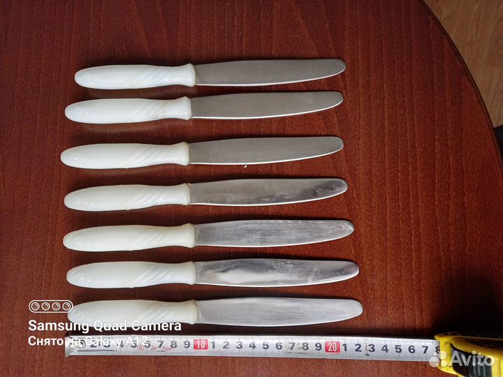 Столовые ножи из нержавейки 7 шт. СССР