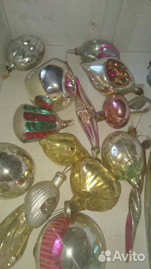 Игрушки елочные старинные редкие