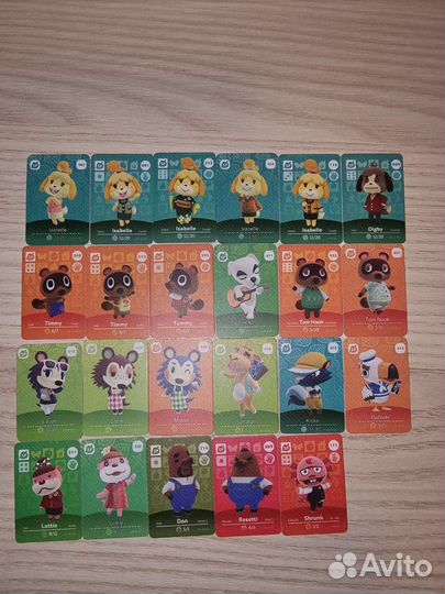Мини карты Amiibo animal crossing