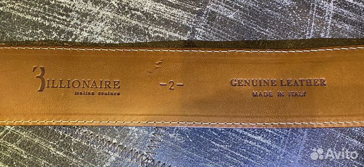 Мужской кожаный ремень billionaire. Оригинал