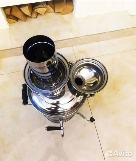 Самовар на дровах нержавейка из Турции