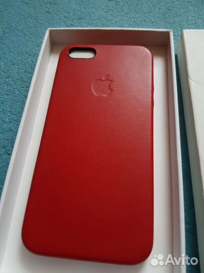 Оригинал Кожаный Чехол Leather Case на iPhone SE