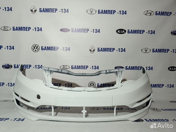 Бампер передний kia rio 3 рестайлинг белый PGU