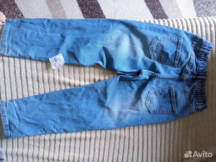 Джинсы прямые для девочки 120