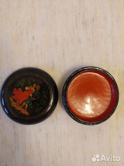 Деревянная шкатулка Федоскино