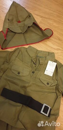 Костюм красноармеец новый 134-140 военный