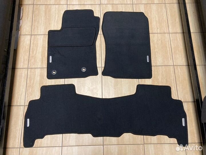 Ковры велюровые Тойота лк 150 темно-серые