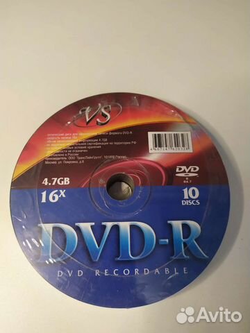 Диски DVD-R 4,7gb16 10шт