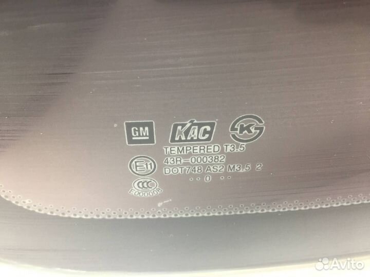 Стекло заднее Chevrolet Aveo T250 2005-2011