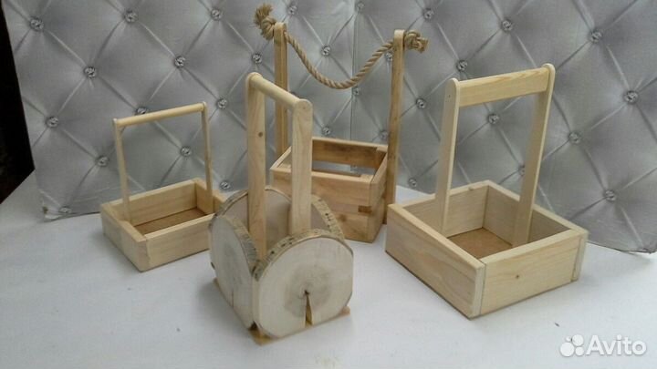 Ящики деревянные (эко ) для подарков, цветов и др