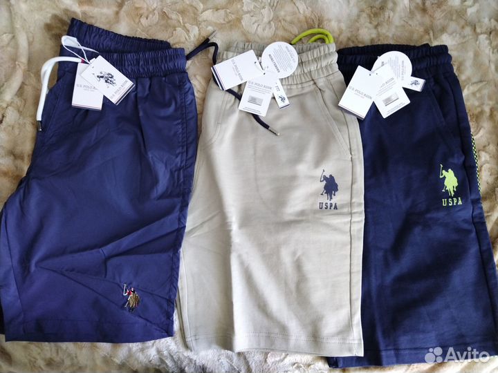 Шорты US polo assn хлопок и плавательные 46-48/50