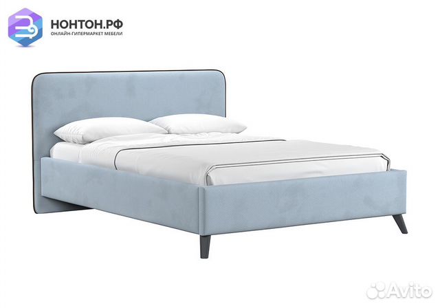 Кровать Миа светло-серая