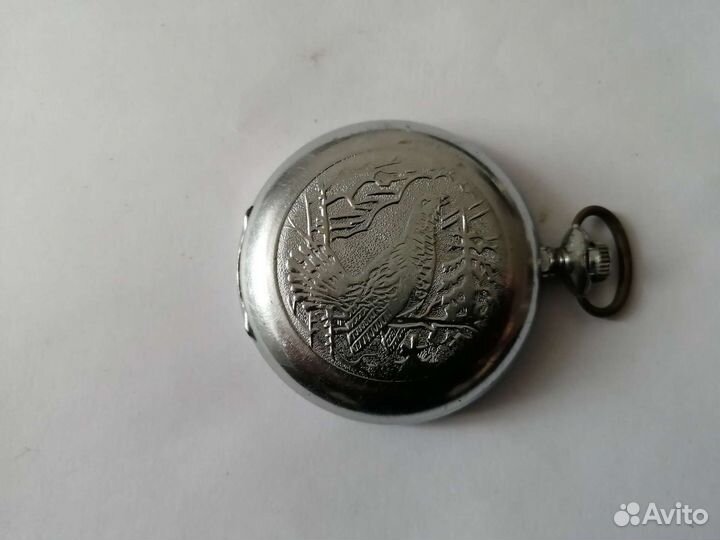 Часы карманные молния глухарь