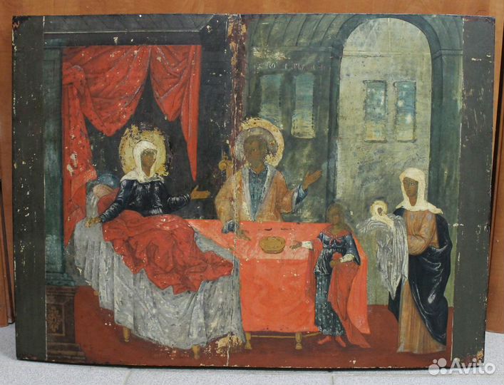 Икона Рождество Пресвятой Богородицы начало 18 век