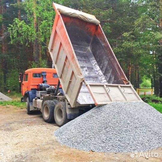 Вывоз снега Песок щебень отсев услуги самосвала