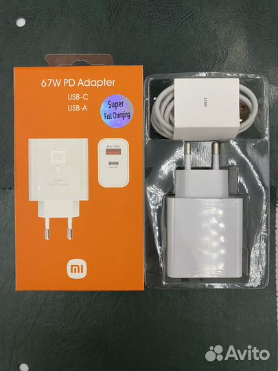 Зарядное устройство для Xiaomi 2 порта 1 кабель