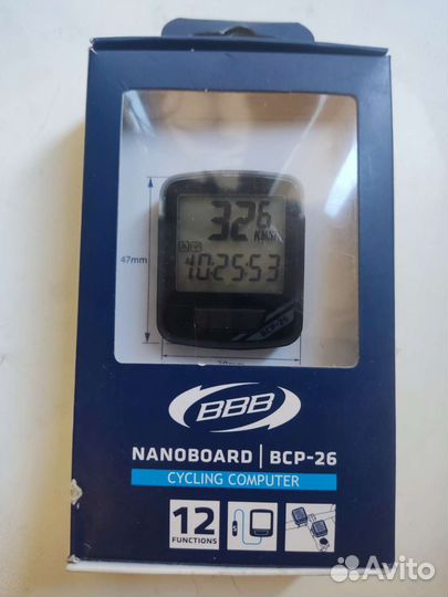 Велокомпьютер BBB NanoBoard BCP-26 12 функций