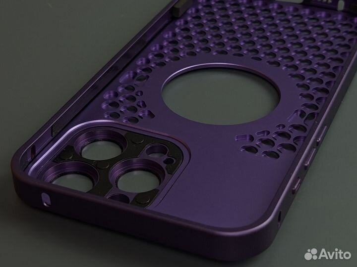 Пурпурный Чехол iPhone 15 Pro Max с Mag Safe