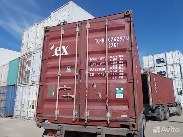 Контейнер морской 20 футов б/у tghu0262970