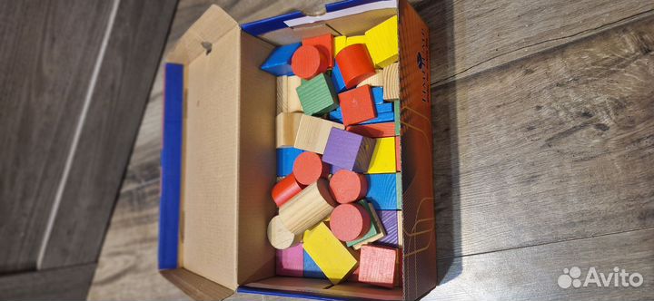 Кубики деревянные