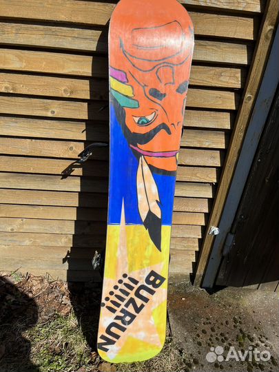 Сноуборд с креплениями 147см