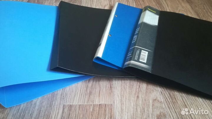 Папки-скоросшиватели, пластик. Цена за все