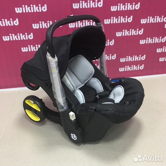 Коляска-автолюлька (трансформер) цв. чёрный