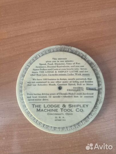 Логарифмическая линейка 1913 года США USA
