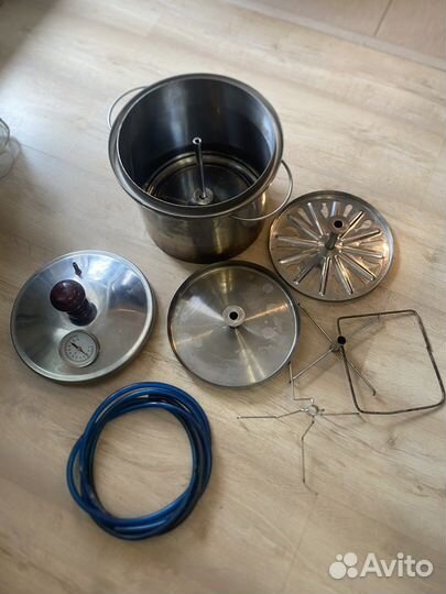 Коптильня с гидрозатвором из нержавейки