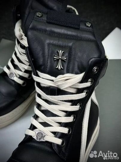 Rick owen’s geobasket chrome hearts