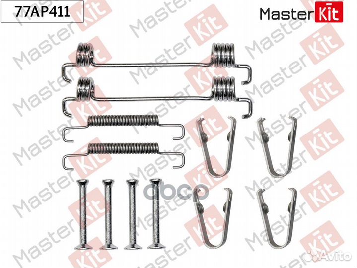 Комплект установочный барабанных колодок fiat