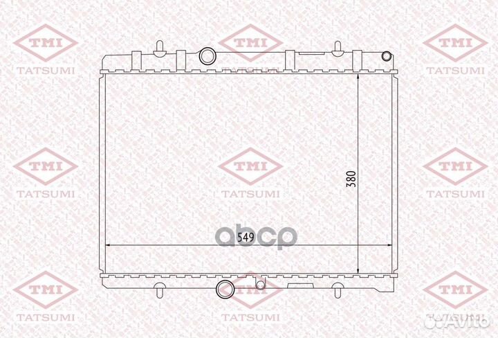 Радиатор PSA C4/C5/307/308/407 03- охлаждения T