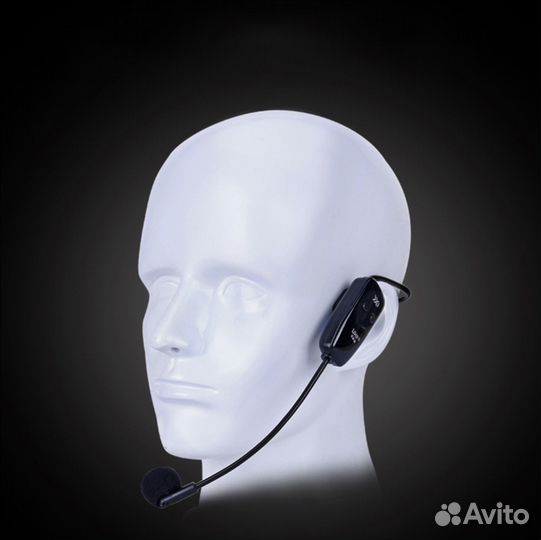 Беспроводной радио микрофон гарнитура UHF до 80м