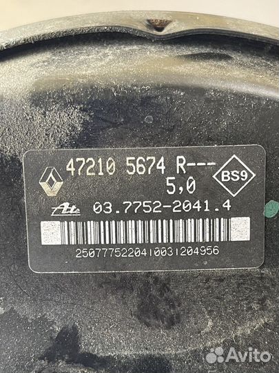 Усилитель тормозов вакуумный Renault Sandero 2009